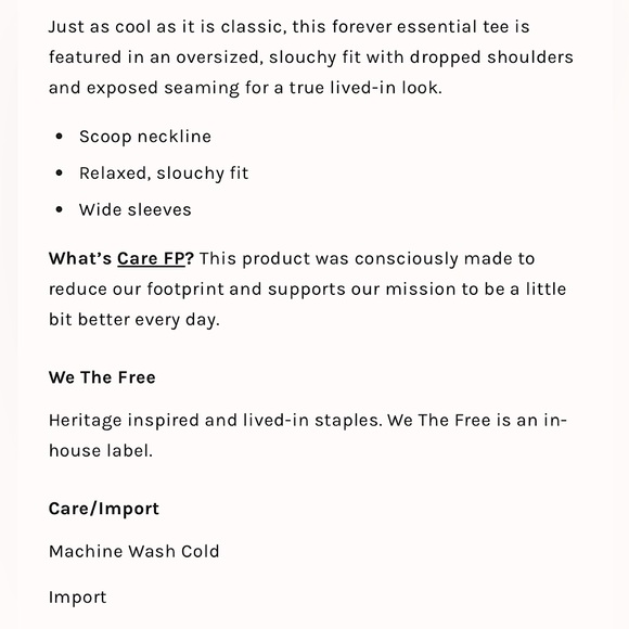 NEW Free People Care FP Harvey Tee In Washed Black - Picture 5 of 16